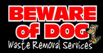 Beware Of Dog Waste Removal Services, Logo